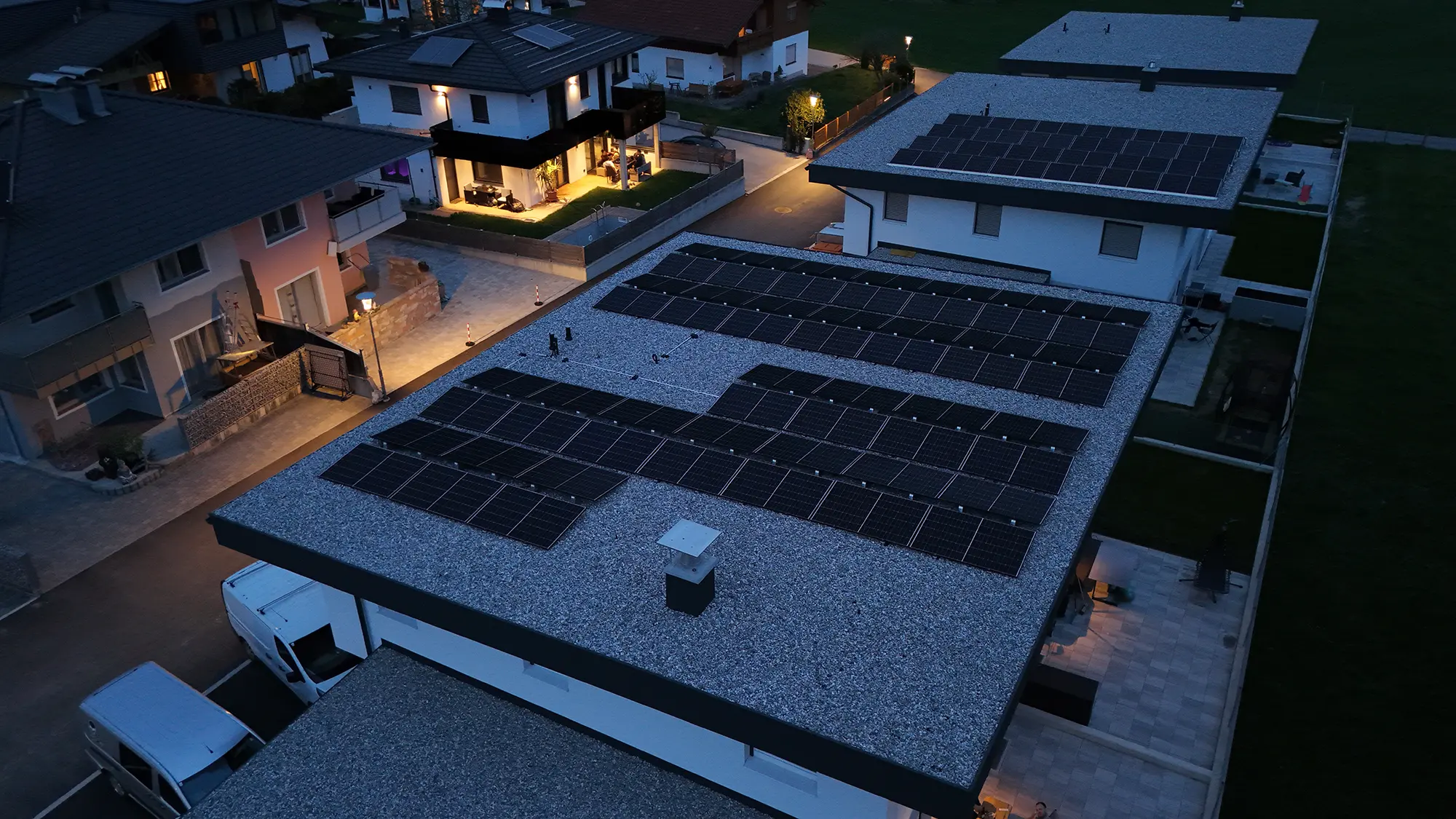 Photovoltaikanlage auf Flachdach